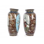 Paire de vases cloisonnés, Japon, période Meiji, 1868-1912