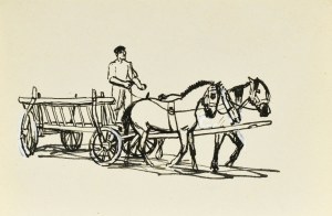 Ludwik MACIĄG (1920-2007), Driving a ladder wagon