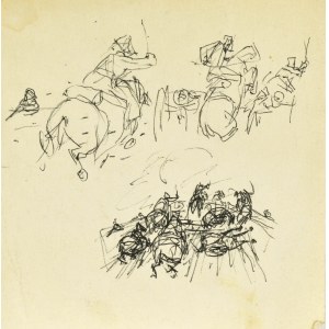Ludwik MACIĄG (1920-2007), Sketches of the lancer charge