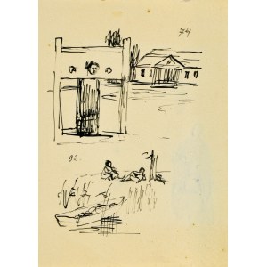 Ludwik MACIĄG (1920-2007), Sketches : Manor House, Saffron and Resting under a Tree