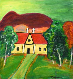 Eugeniusz TUKAN-WOLSKI (1928-2014), Landscape with a manor house
