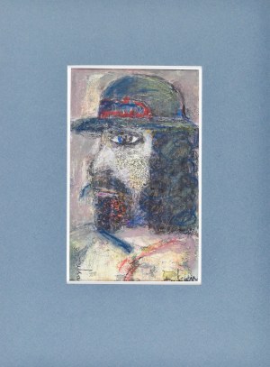 Eugeniusz TUKAN-WOLSKI (1928-2014), Büste eines Mannes mit Hut im linken Profil