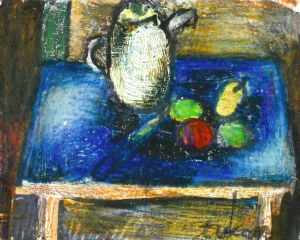 Eugeniusz TUKAN-WOLSKI (1928-2014), Still life with pitcher and fruit
