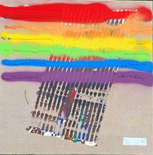 Piotr C. KOWALSKI (né en 1951), Rainbow I et Rainbow II (peinture double face), 2021/2022