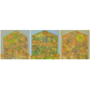 Serge VASILENDIUC (b. 1972), Summerhouses, Opus I, II &amp; III, triptych, 2020