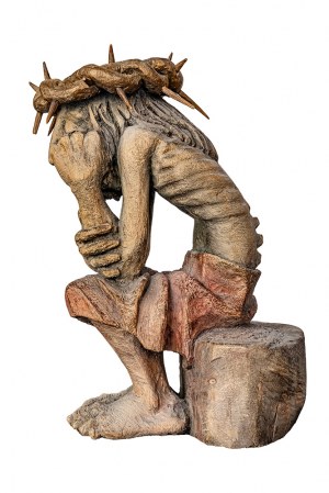 Artiste méconnu, Christ douloureux, 20e siècle.