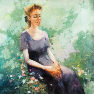 Jerzy Duda-Gracz (1941 Częstochowa - 2004 Łagów), Portret Ali, 1991