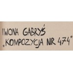 Iwona Gabryś (geb. 1988, Puławy), Komposition Nr. 474, 2024
