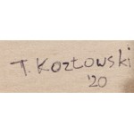 Tomasz Kozłowski (nar. 1982, Piotrków Trybunalski), Žena zády k modrému pozadí, 2020
