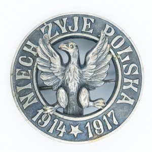 Patriotic badge Let Poland Live 1914-1917