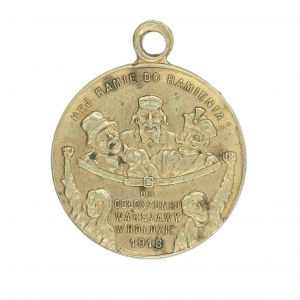 Żeton / medal pamiątkowy antyspekulacyjny - Warszawa 1918