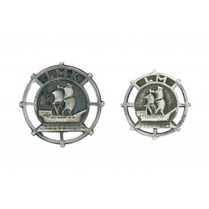 Set di distintivi della Lega Marittima e Coloniale - 2 pezzi