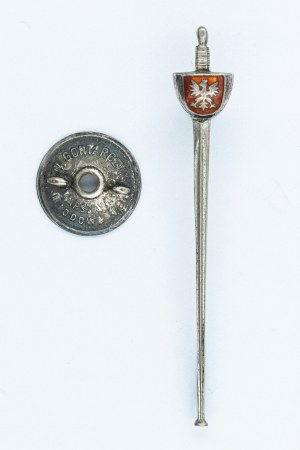 Badge of the Fencing Association of the Polish Army or the Fencing Association of the Republic of Poland.