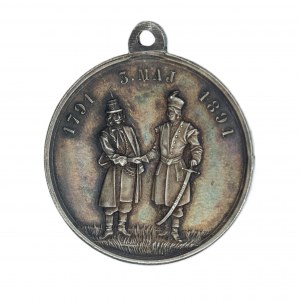 Commemorative medallion 100th Anniversary of the adoption of the 3rd of May Constitution