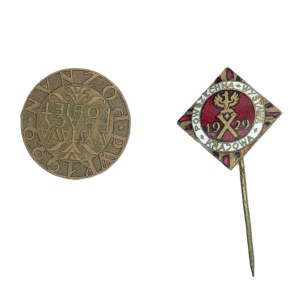 Set of 2 badges POWSZECHNA KRAJOWA EXHIBITION 1929