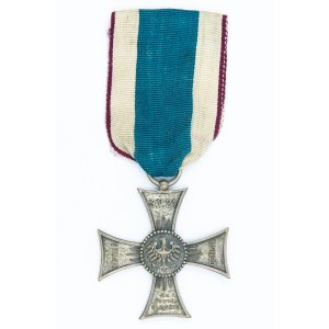 Cross on the Silesian Ribbon of Valor and Merit.