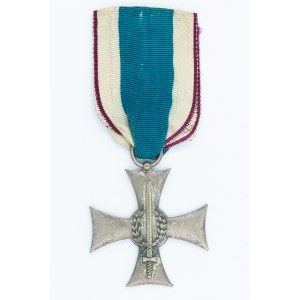 Cross on the Silesian Ribbon of Valor and Merit.