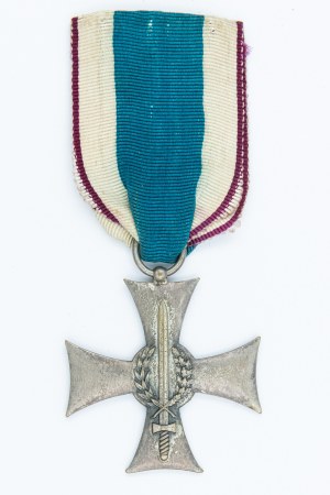 Cross on the Silesian Ribbon of Valor and Merit.