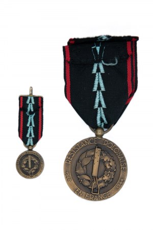 Medaille der polnischen Widerstandsbewegung in Frankreich / Resistance Polonaise en France