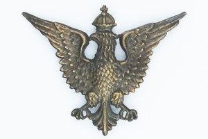 Adler auf einem Tschako/Hut der polnischen Organisationen in den USA