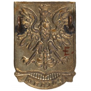 Aquila/emblema con iscrizione POLONIA