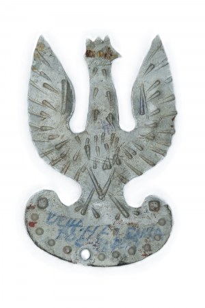 Eagle made by hand, probably in a POW camp