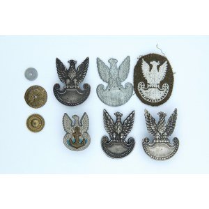 Set of 6 communist eagles - 5 metal ones
