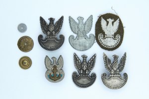 Set of 6 communist eagles - 5 metal ones