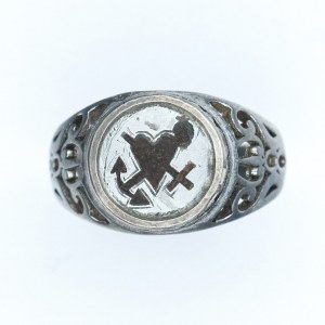 Patriotic / mourning signet ring