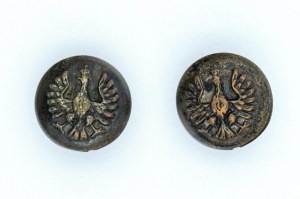 A pair of buttons