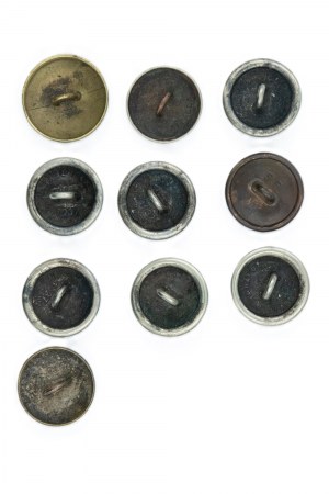 Set of 10 Polish buttons