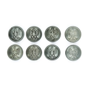 Set of buttons for uniform - 8 pieces