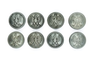 Set of buttons for uniform - 8 pieces