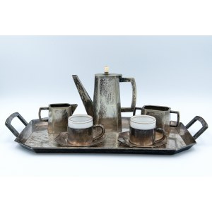 Regimental commander coffee set with officers' signatures