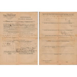 Set of documents in the name of Piotr Spisak - 8 pieces