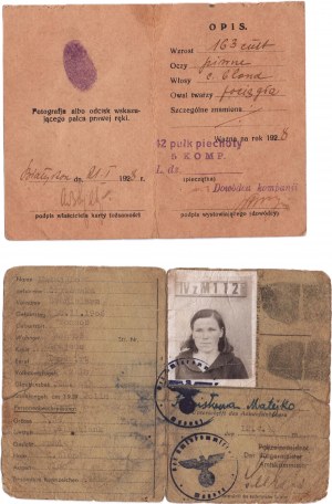 Ensemble de documents de la famille Matejko - 2 pièces