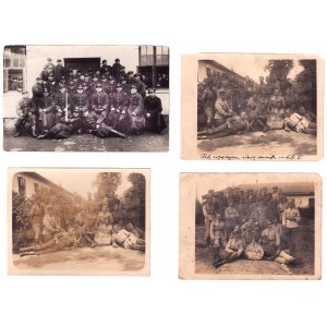 Soubor vojenských fotografií 6. telegrafního praporu v Jasle - 14 položek