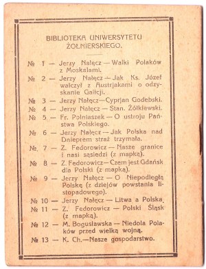 Książka Biblioteki Uniwersytetu Żołnierskiego