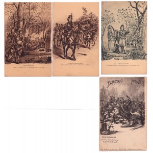 Set of postcards with reproductions