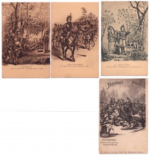Set of postcards with reproductions