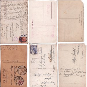Set of World War I patriotic postcards - 10 pieces