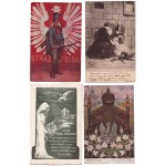 Set di cartoline patriottiche della Prima Guerra Mondiale - 10 pezzi