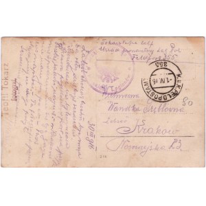 Cartolina con fotografia del 1916