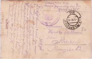 Postkarte mit Foto aus dem Jahr 1916