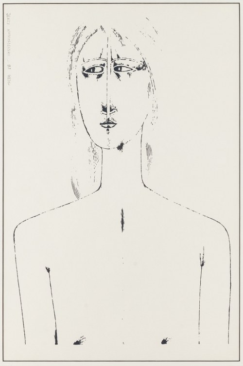 Jerzy Nowosielski (ur. 1943), Portret mężczyzny, 1993