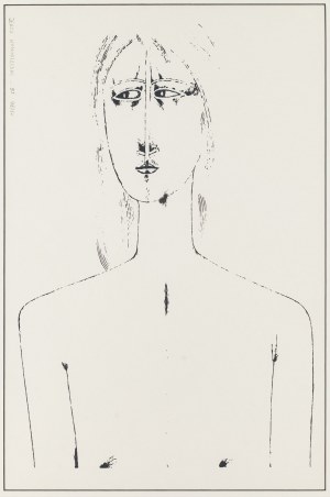 Jerzy Nowosielski (né en 1943), Portrait d'un homme, 1993
