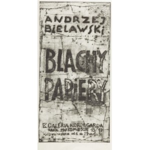 Andrzej Bielawski (b. 1949, Milosna near Warsaw), Bills of papers, 1994