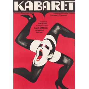 Wiktor Górka (1922 Komorowice - 2004 Varšava), filmový plagát k filmu Kabaret, réžia Bob Fosse, 1973