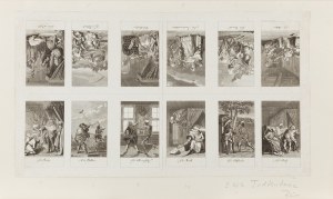 Daniel Mikołaj Chodowiecki (1726 Gdansk - 1801 Berlin), Danse macabre, ensemble de 12 estampes, 1791