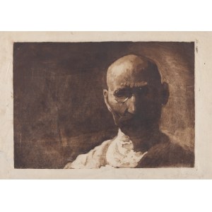 Leon Wyczółkowski (1852 Huta Miastkowska - 1936 Warsaw), Self-portrait, 1906